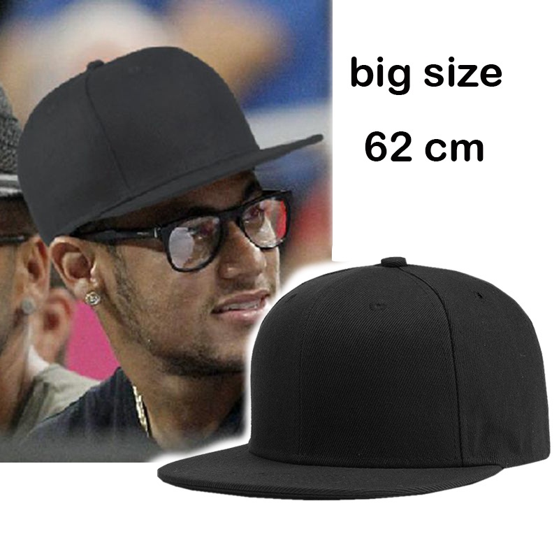 Man Plus Size Fitted Baseball Cap Big Size Hip Hop Wool Hat Back Closed Large Size Felt Snapback Cap 62 cm