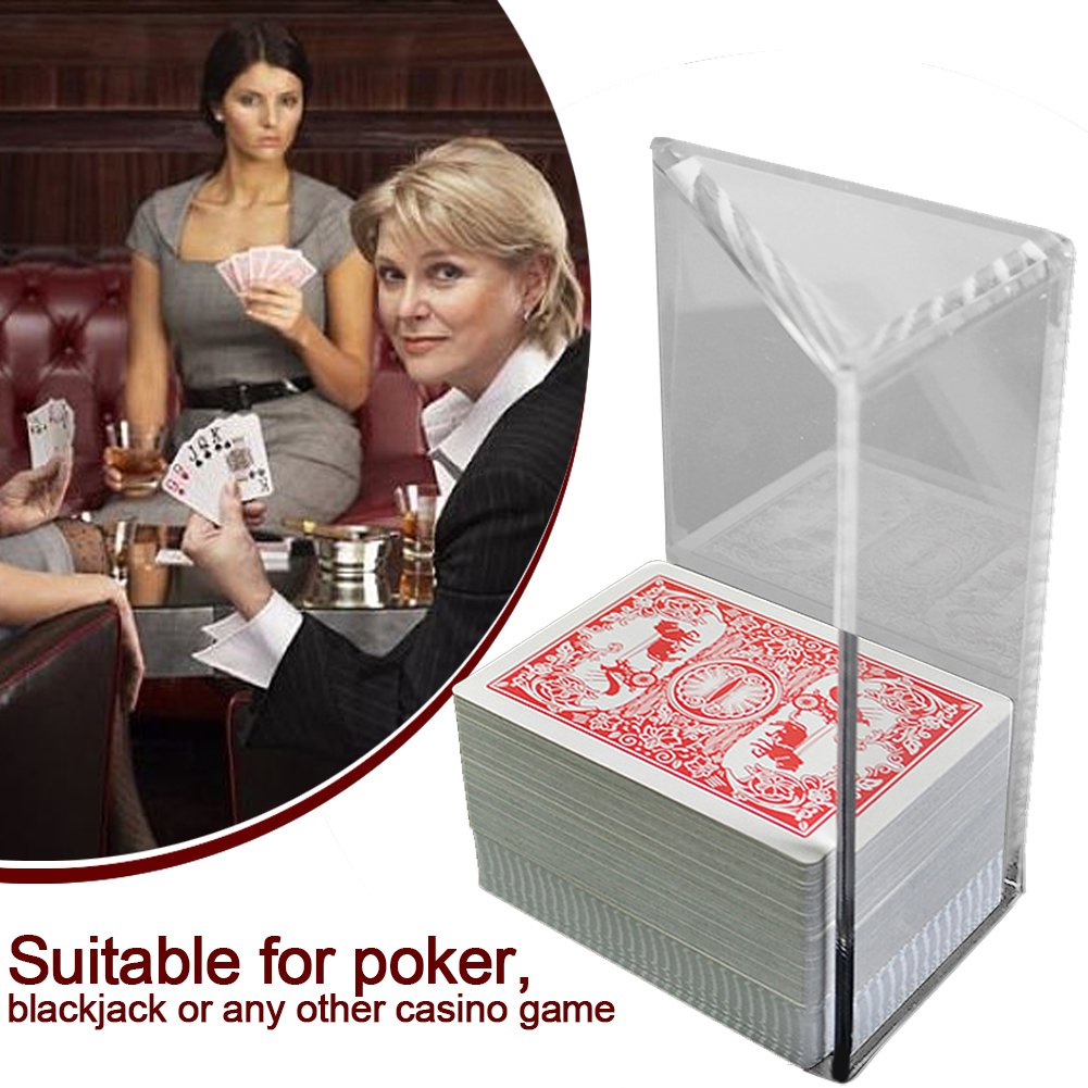 &8 Decks Poker Playing Cards Holder Transparent Acrylic Durable Smooth ...