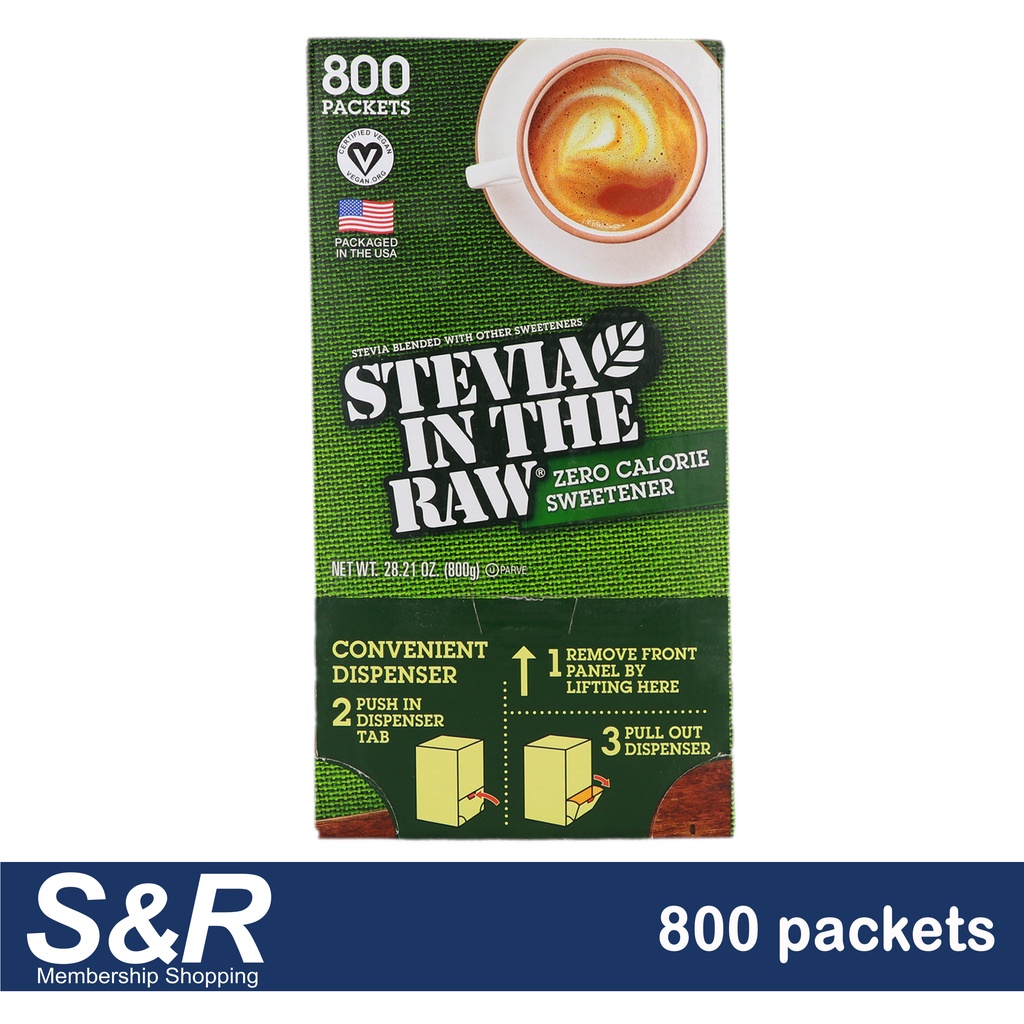 Stevia In The Raw Zero Calorie Sweetener (1g x 800pcs) Shopee Philippines