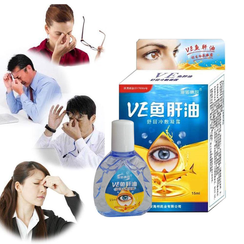 15ml Cod liver Oil Eye Drops Relieves Dry Eyes AntiItchy Eyes Fatigue