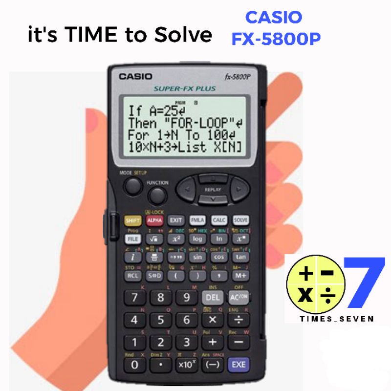 CASIO FX 5800P PROGRAMMABLE CALCULATOR Shopee Philippines