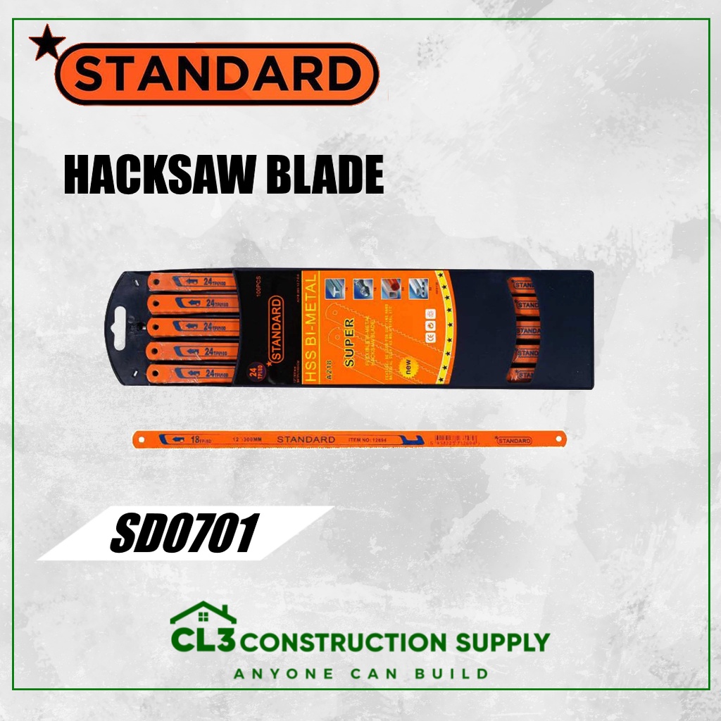 STANDARD HACKSAW BLADE 12" Shopee Philippines