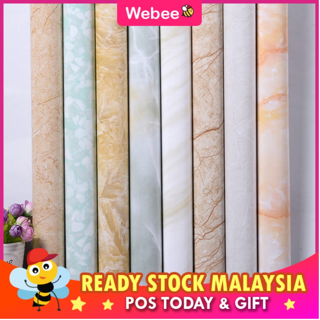 DIY Marble Wallpaper Cabinet Wallpaper Furniture Film Kabi Sticker ...