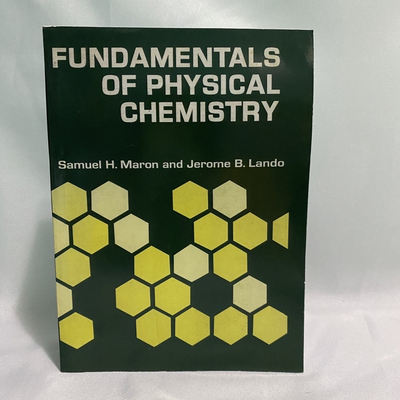 Fundamentals Of Physical Chemistry By Maron And Lando | Shopee Philippines