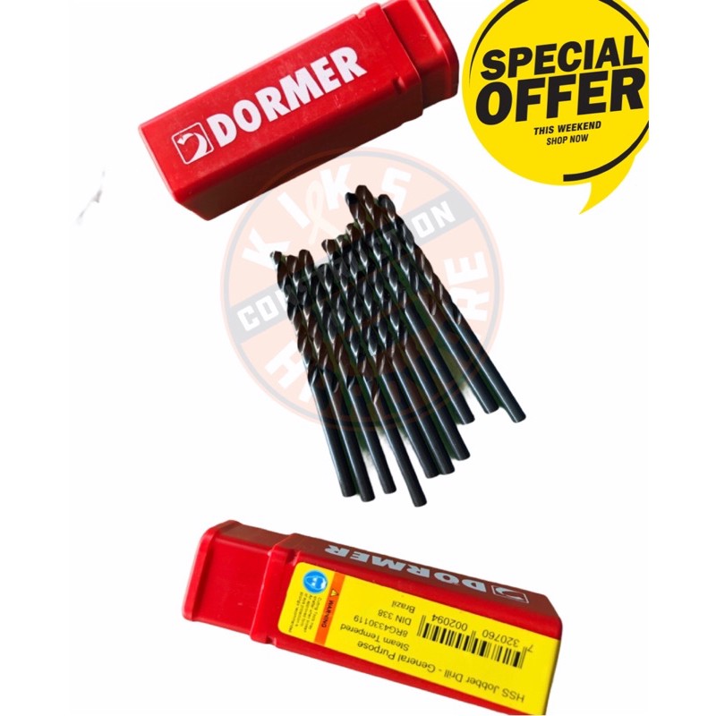 Drillbit 5/32 dormer for steel drillbit Shopee Philippines