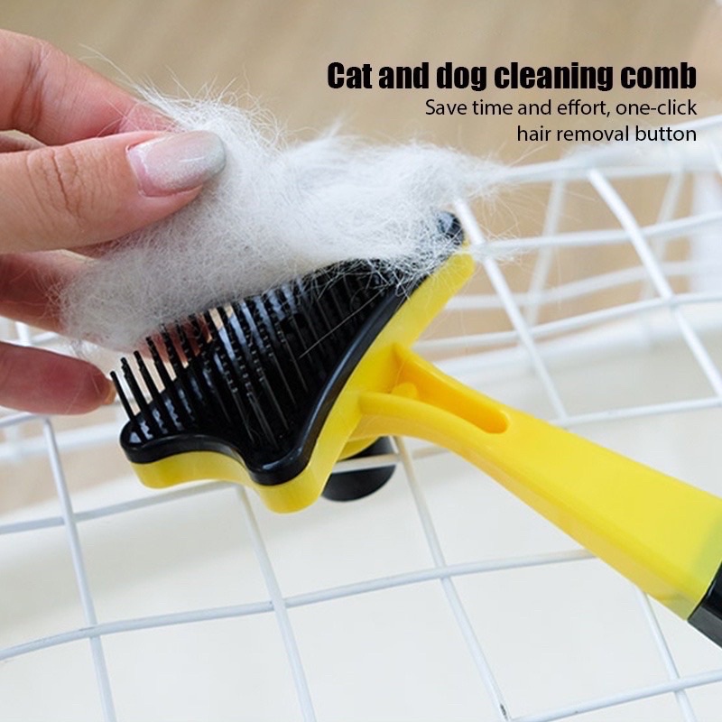 Pet Brush w/ Hair Remover Self Cleaning BrushPet Comb Dog Comb Cat Hair Brush Comb Hair Slicker