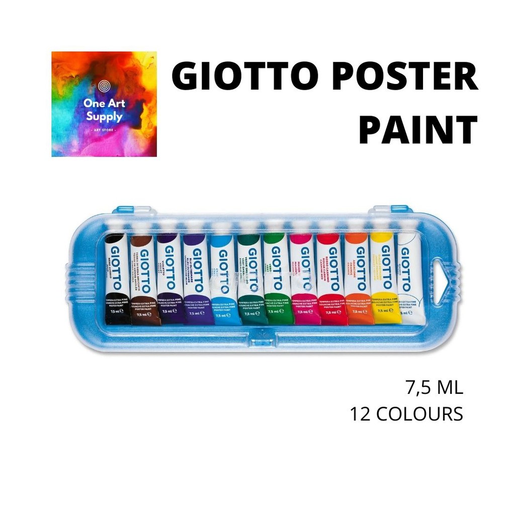 Giotto POSTER PAINT 12 Colors - 7,5 ml | Shopee Philippines