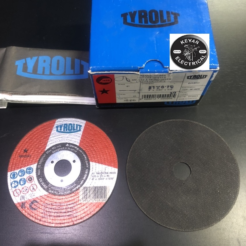 100 ORIGINAL TYROLIT Cutting Disc SUPERTHIN 105MM 4" CUTOFF WHEEL