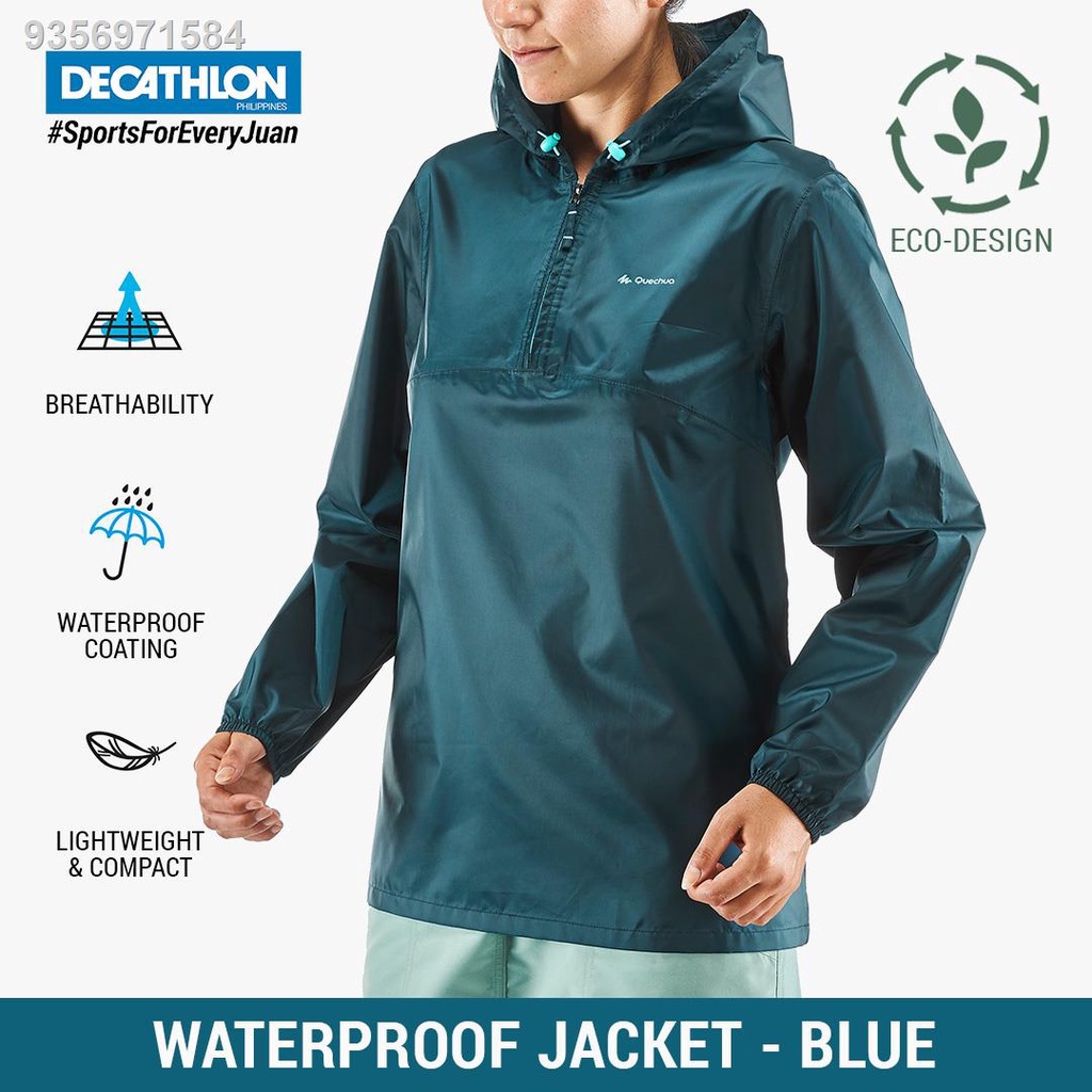 (coat)Decathlon Quechua Women's Country Walking Rain Jacket NH100