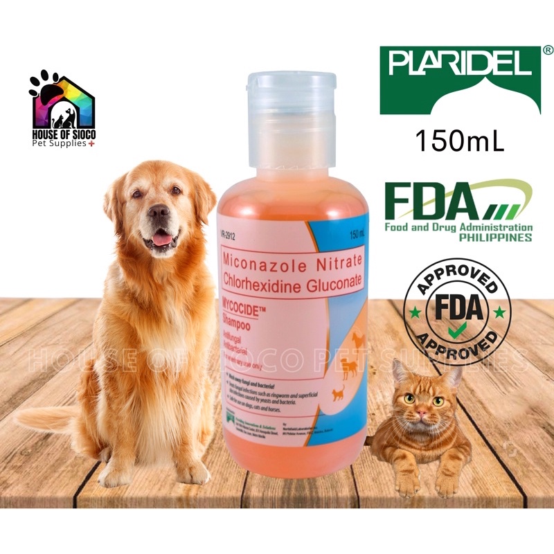 Miconazole nitrate chlorhexidine gluconate dog clearance shampoo