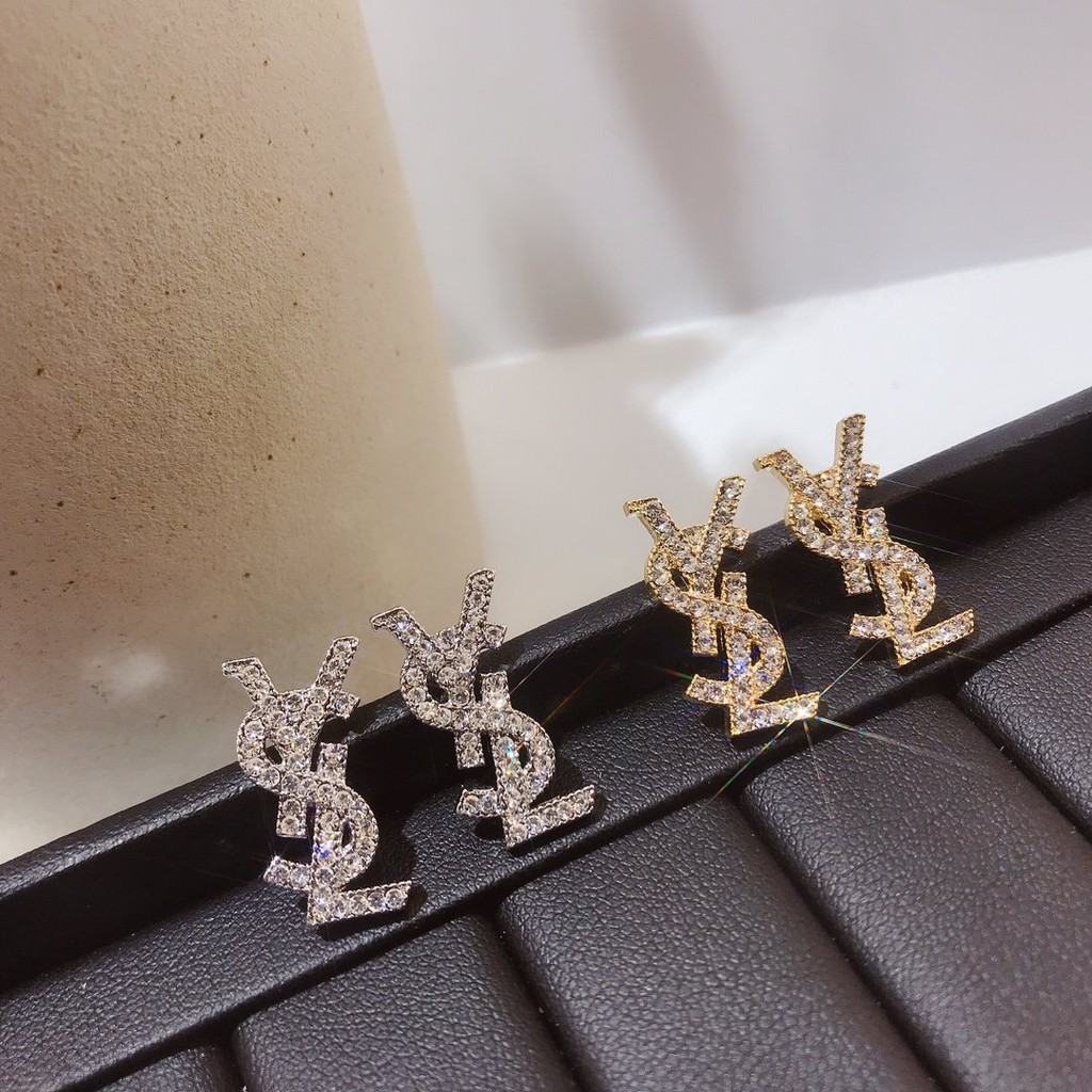 Ysl deals diamond earrings