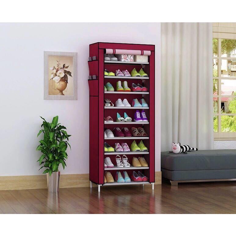 9Layer Household Shoe Rack Living Room Multi layer Assemble Storage Shoe Rack Stand Shoe Cabinet Shopee Philippines