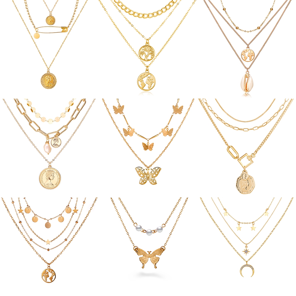 Accessories gold necklace shop