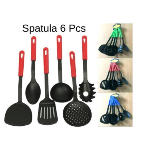 Spatula Color SPATULA Complete SPATULA Contents 6pcs SUTIL SET | Shopee ...