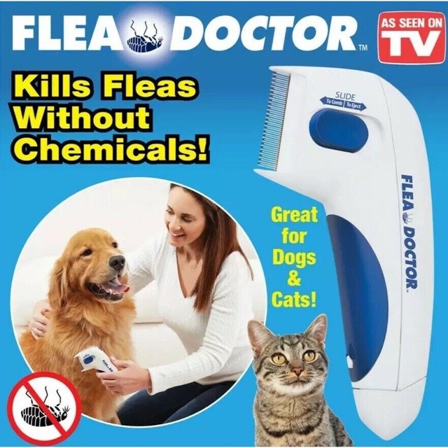 View of TV160 Battery Veration Flea Doctor Kills Fleas Without Pesticides Flea ...