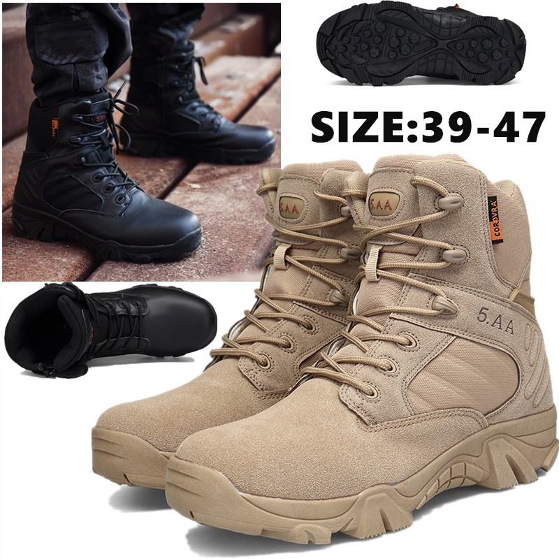 Men Waterproof Safety Boots, Steel Toe Military Boots,, 52% OFF