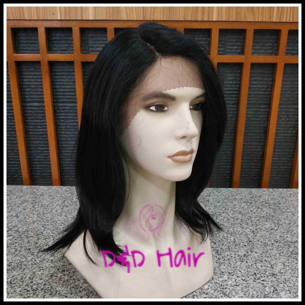 Hair Wigs Long Wigs Front Lace Wigs D&D300703 Black Men's Wig