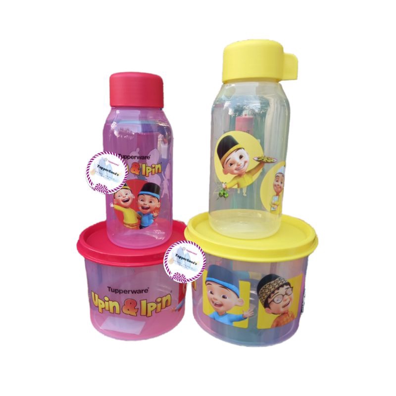 Upin Ipin Tupperware Snack Set (2set) | Shopee Philippines