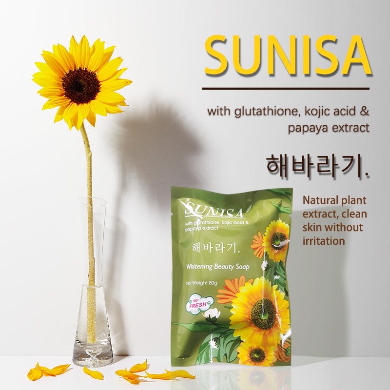 SUNISA SUNFLOWER BEAUTY BAR with Himalayan Salt (PURE SUNFLOWER OIL) soap Shopee Philippines