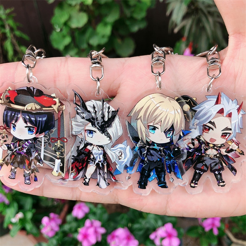 Genshin Impact Dainsleif La Signora Naganohara Yoimiya Keychain
