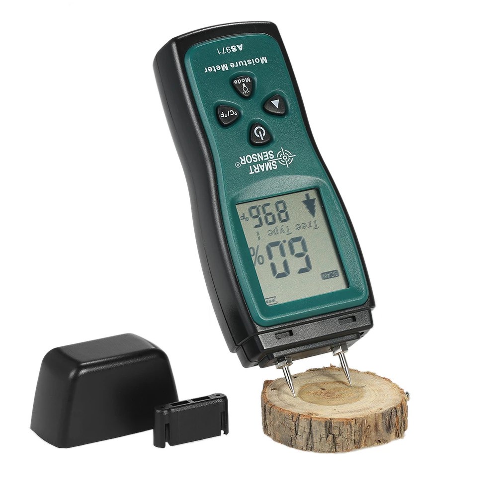 Moisture Meter AS971 Paper Wood Humidity Tester Timber Damp Detector ...