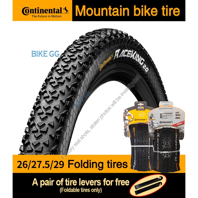 Original Continental Tire Race King Mountain Bike Tubeless Ready Tire 26 27.5 29 2.0 2.2 Foldable tire Wear resistant