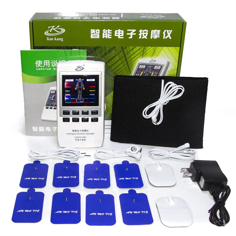 10 Modes Tens Machine Unit 3 Channel Pain Relief Pulse Massage EMS ...