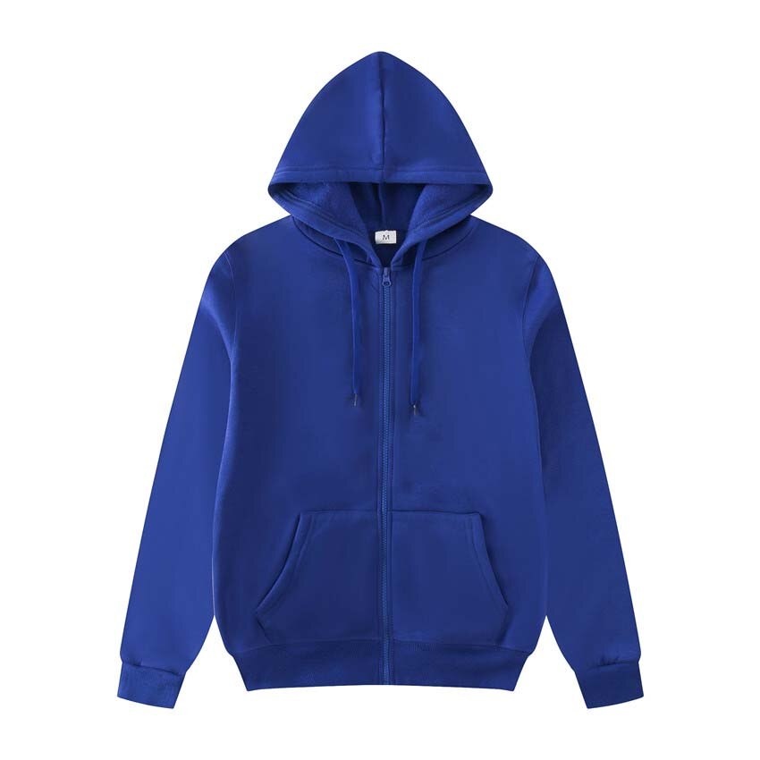 M-3XXL Unisex Plain Jacket Hoodie Jacket 10 Colors(Asian Size) | Shopee ...