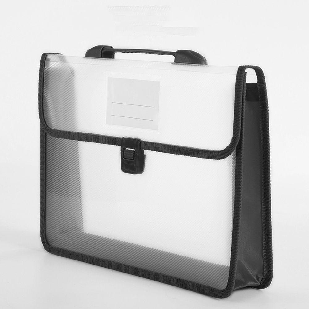 LANFY File Folder Portable Handle Transparent Office Supplies Envelope ...