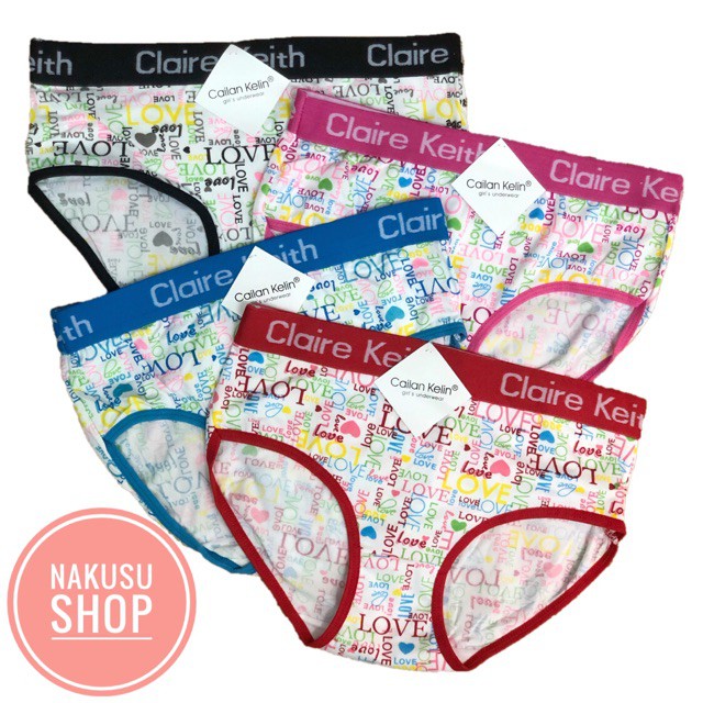 COD☑️12Pieces CL Cotton Panty Ladies Panty Women's Panties Free Size  23-25Waist