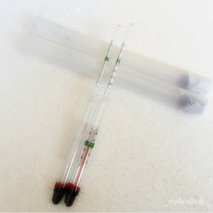 OAZF Aquarium Glass Hydrometer with Thermometer Salt Marine Salinity