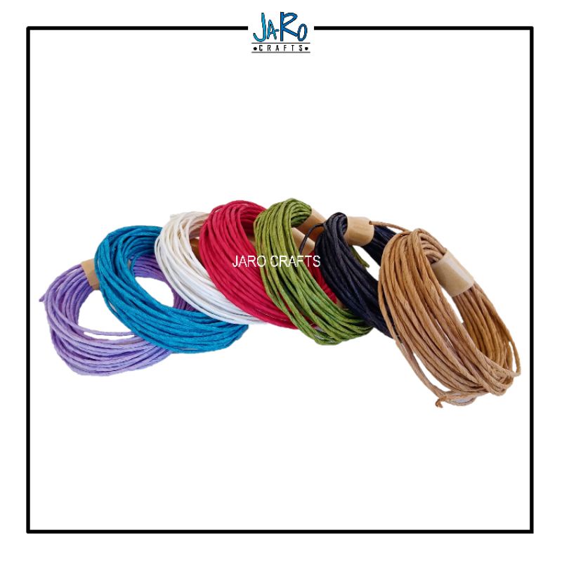 10yds Colored Paper Twine 1 inch, Twisted Paper String/Cord Shopee