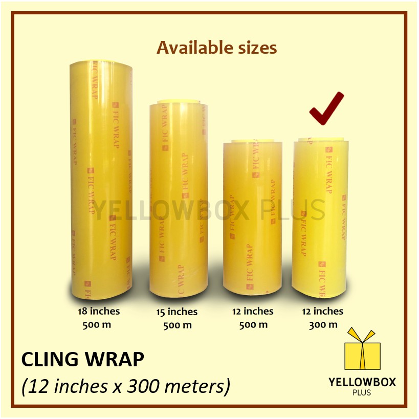 Cling Wrap 12 inches x 300 meters High Quality Food Wrap Clean