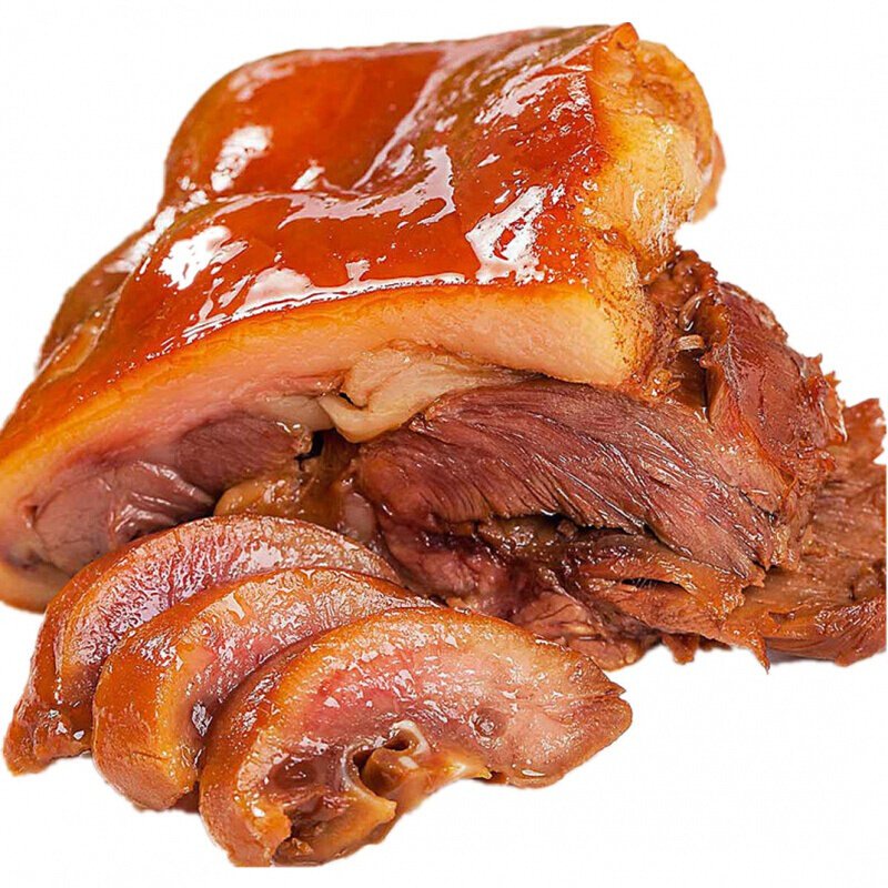 Pig Meat Bagged Meat Stewed with Soy Sauce and Strained before Serving