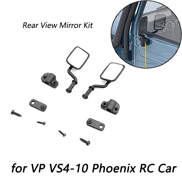 Rear View Mirror RC Car Decoration Part Accessory for VP VS4-10 Phoenix ...