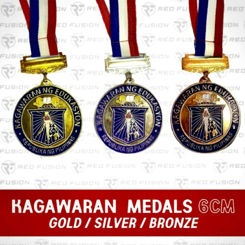 Kagawaran Medals Gold/Silver/Bronze 6cm | Shopee Philippines