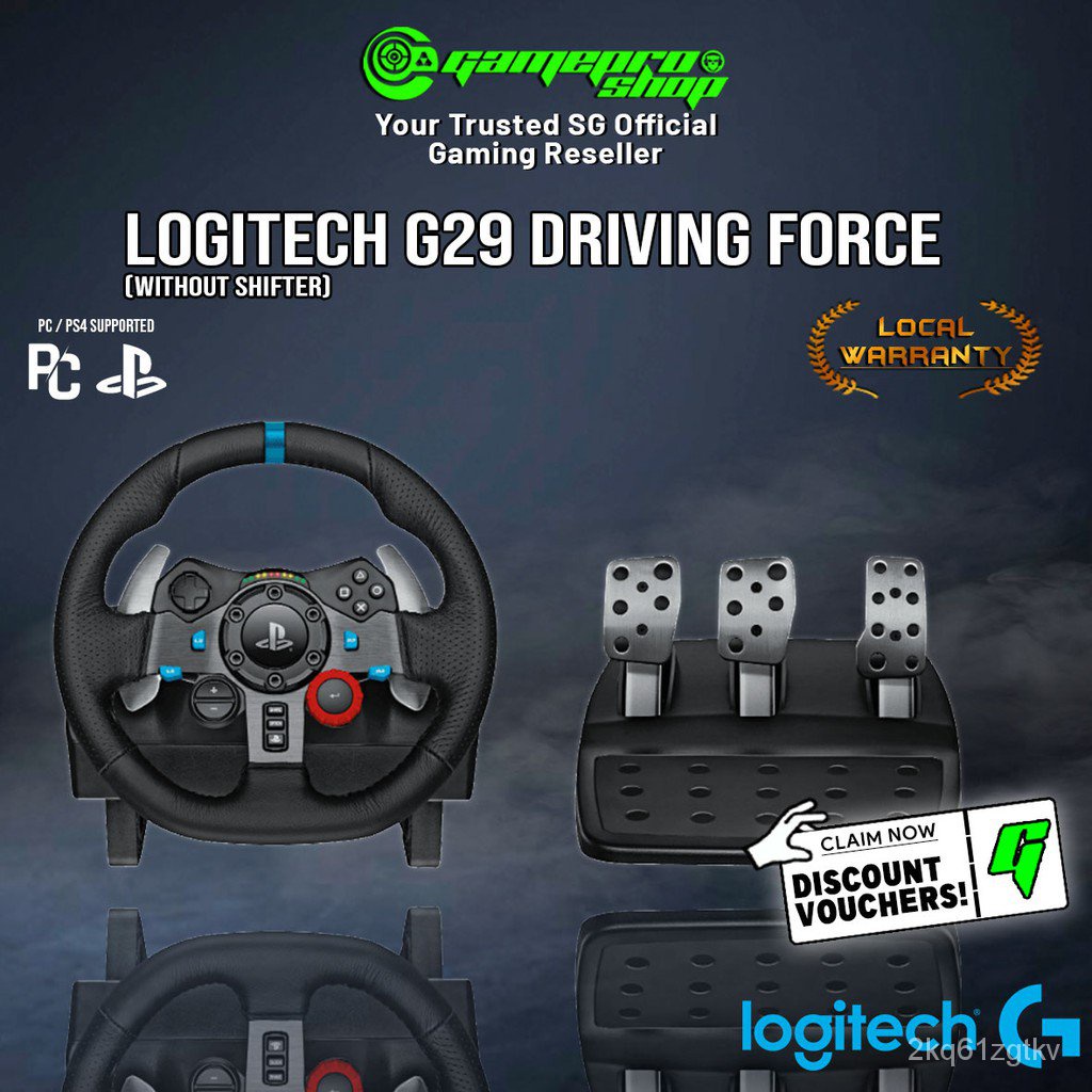 Logitech G29 Driving Force Racing Wheel - 941-000139 (2Y) MXGS | Shopee ...