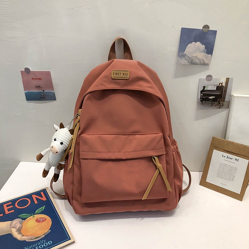 Schoolbag female 2021 new ins forest wild backpack student junior high ...