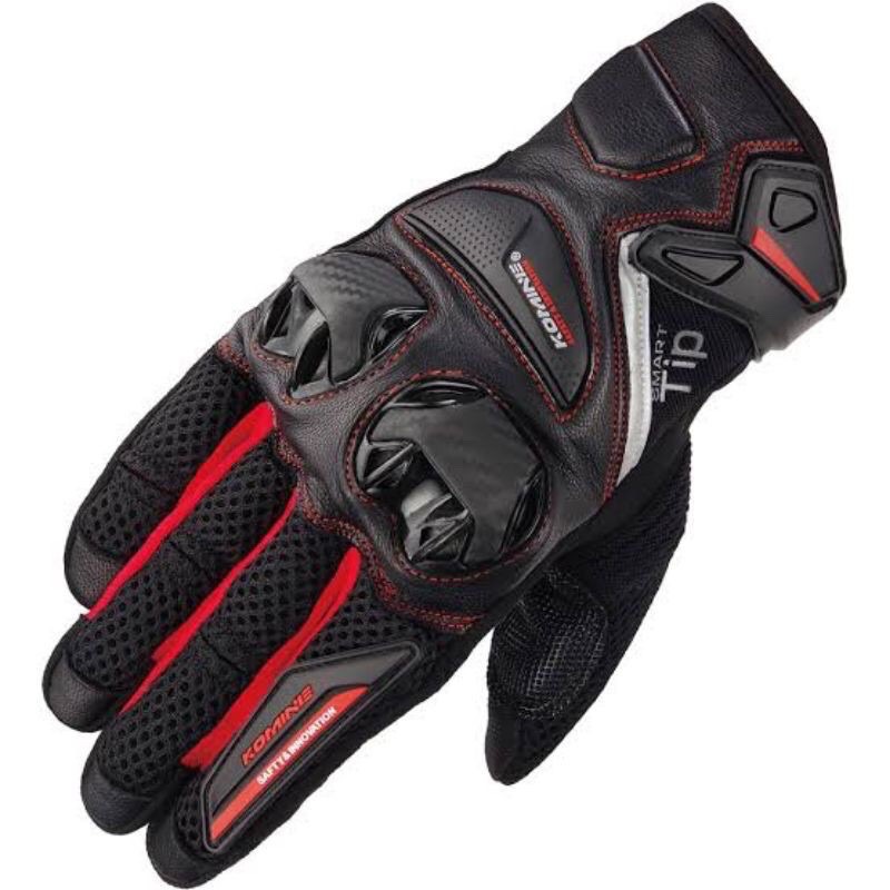 Komine Gk234 Protect Leather Mesh Gloves (Smart Tip) New Summer Gloves ...