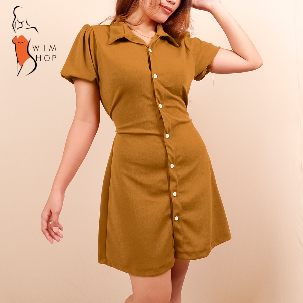 dress with buttons