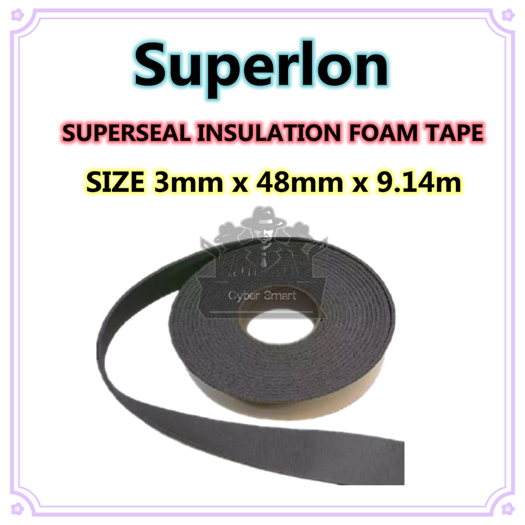 MUTO []SUPERSEAL INSULATION FOAM TAPE (SIZE 3mm x 48mm x 9.14m ...