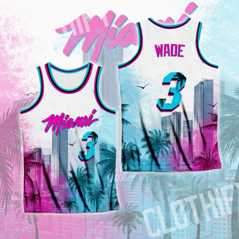 Miami basketball jersey on sale