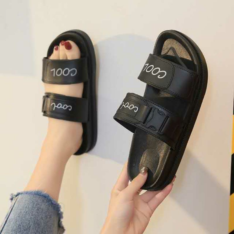 Rubber two strap store sandals