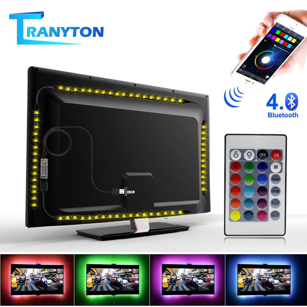 USB LED Strip 5050 RGB Flexible LED Light DC5V Changeable TV Background ...