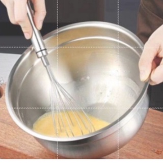 Mixing Bowl Thickened Stainless Steel Large Capacity Salad Bowls Kitchen Nesting  Mixing Bowl for Cooking, Baking