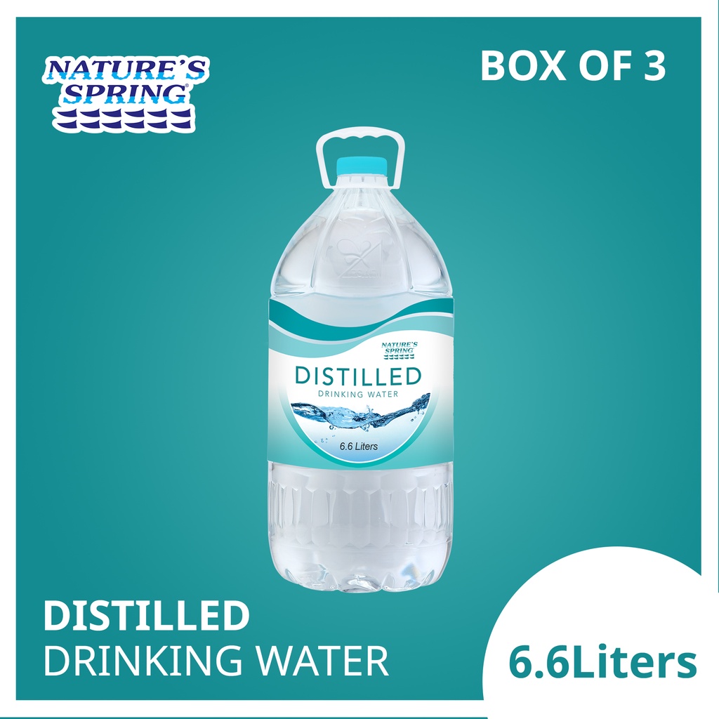 Nature's Spring Distilled Water 6.6 Liters | Shopee Philippines