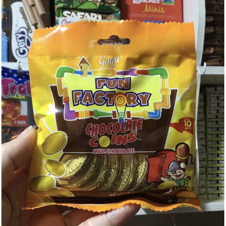 Goya Fun Factory Chocolate Coins Shopee Philippines