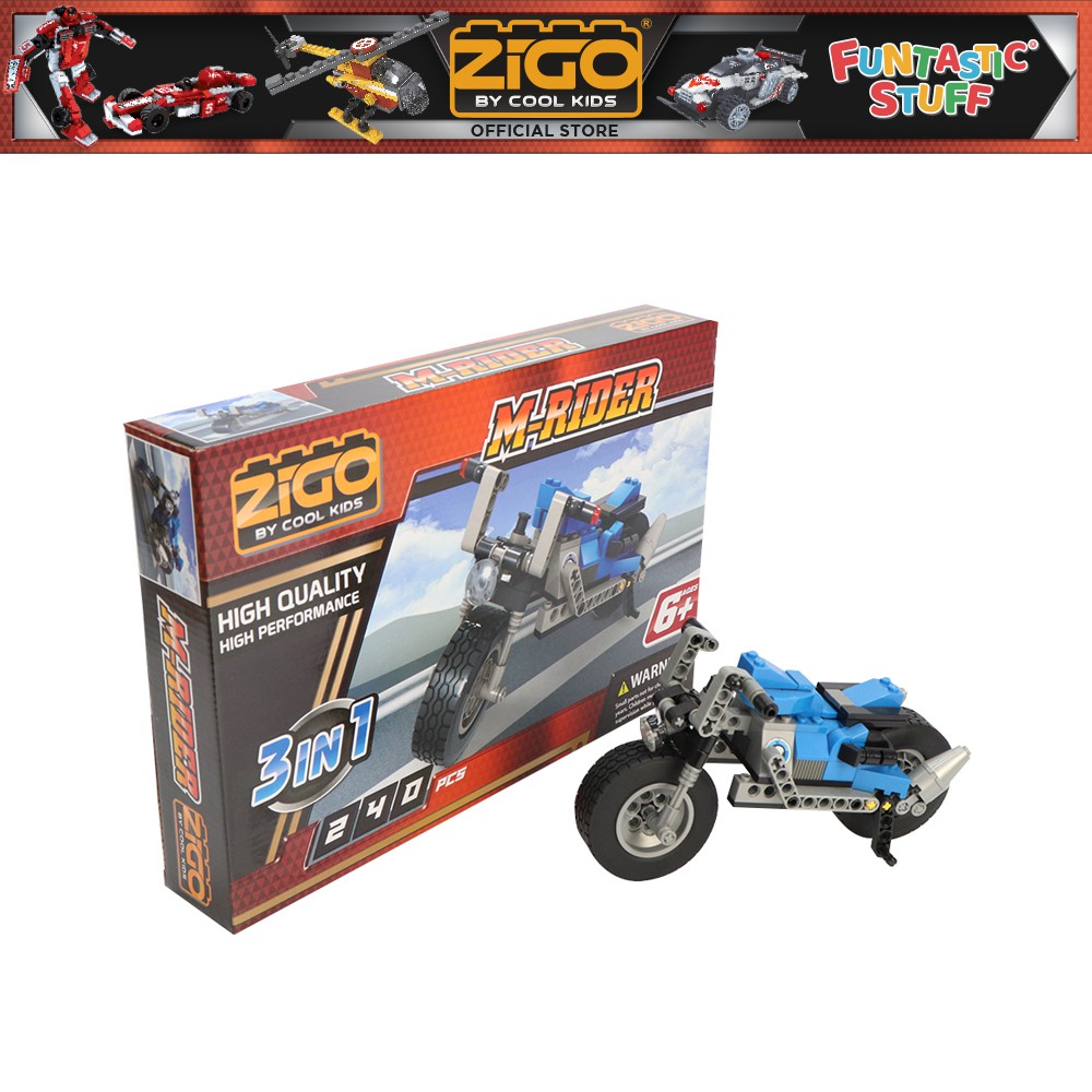 ZIGO Motorcycle Rider Building Blocks ,Toys for Kids, Vehicle Blocks ...