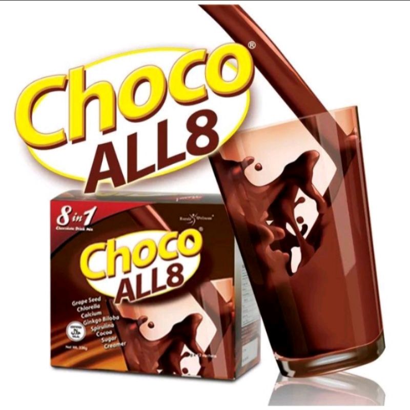 ROYALE PRODUCT CHOCO All 8 Chocolate Drink Mix 12sachet's per box