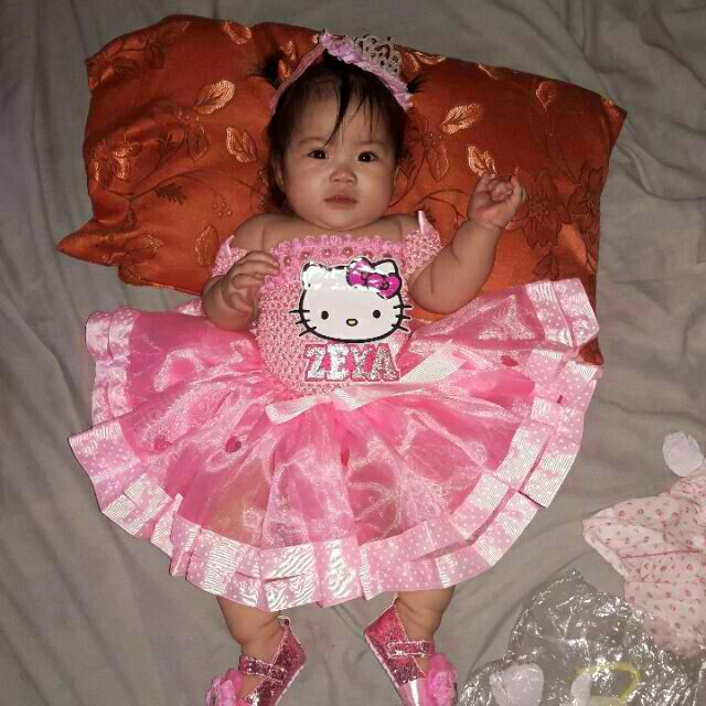 Hello kitty dress for 1 year old sale
